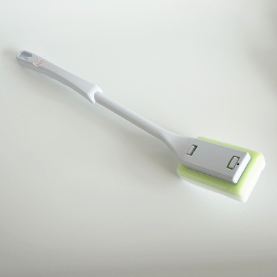 Household long handle toilet cleaning magic sponge brush manufacturers for bathroom